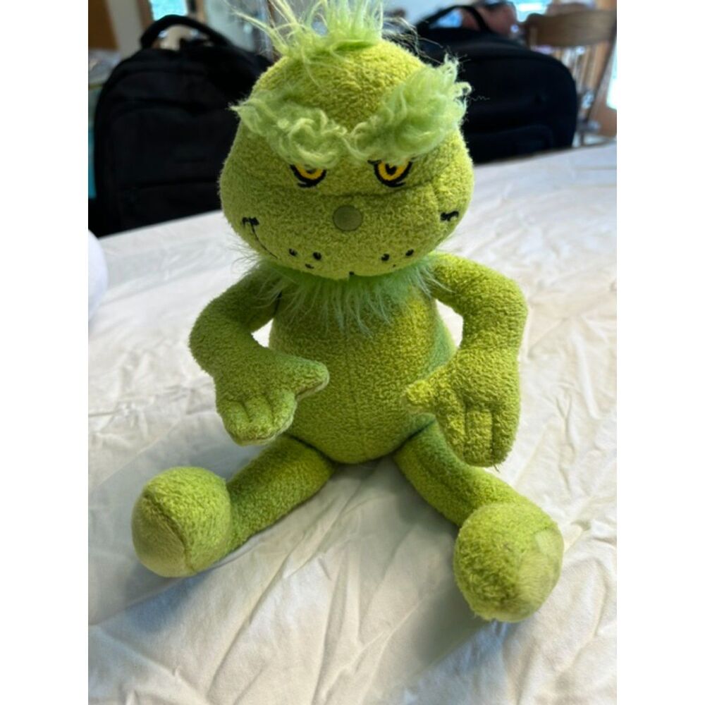 Aurora World Dr. Seuss The Grinch Plush Stuffed Animal Green 14"  8764